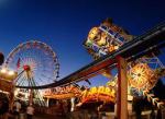 California state carnival rides at night